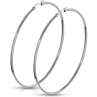 Hoop Earring 316L Round Hoop Earrings 1 Pair