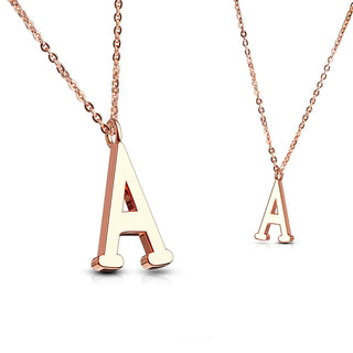 Lettere A-Z in oro rosa