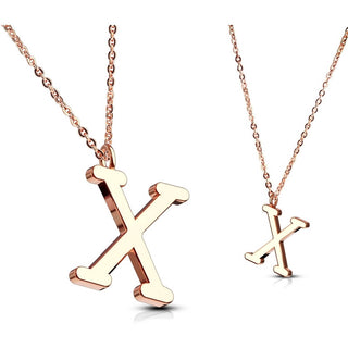 Necklace Letters A-Z Roségold
