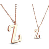 Necklace Letters A-Z Roségold