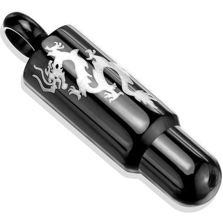 Pendant Cartridge Dragon Tribal Black