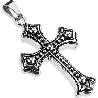 Croce argento con zirconi
