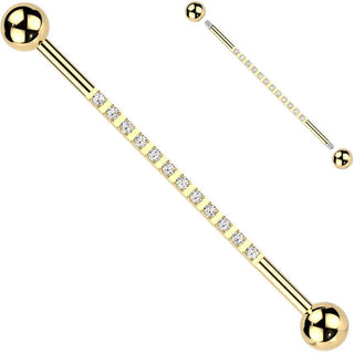 Titanium Industrial Barbell zirconias