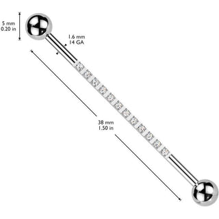 Titanio Barbell Industrial zirconi