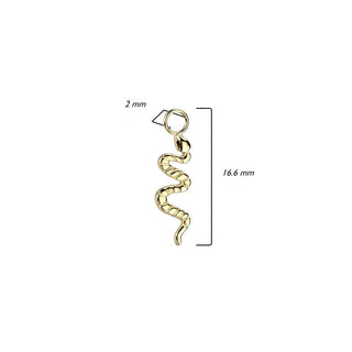 Titanium Attachment Titan Dangle Snake Charm