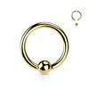 Titanium Ring Ball Captive Bead
