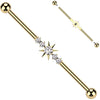 Titanium Industrial Barbell polar star zirconia Internally Threaded