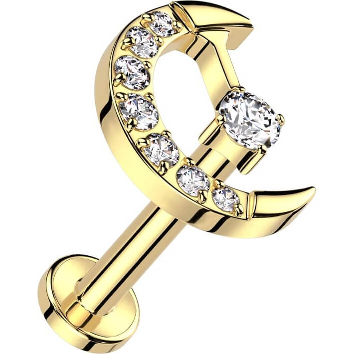 Piercing Per Orecchio, Labret Stud Da 1,2 Mm Con Filettatura Interna E - Foto 8