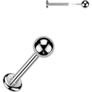 Titanium Labret ball Internally Threaded