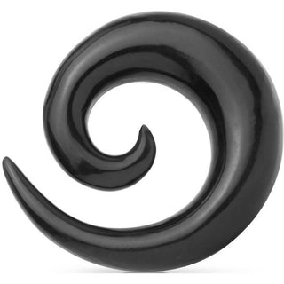 Spirale in corno di bufalo nero
