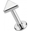 Titanio Labret Top Triangolo Geometrico Filettatura Interna