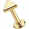 Titanio Labret Top Triangolo Geometrico Filettatura Interna