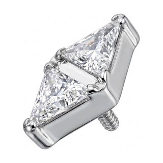Titanium Top Double Triangle Zirconia Internally Threaded