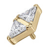 Titanium Top Double Triangle Zirconia Internally Threaded