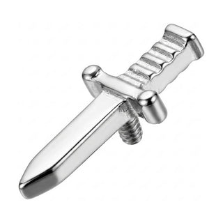 Titanium Top Dagger With Textured Grip Internally Threaded