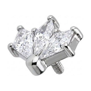 Titanium Top Triple Zirconia Fan Internally Threaded