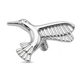 Titanium Top Hummingbird In Flight Internally Threaded