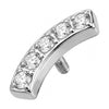 Titanium Top Curved Zirconia Arc Internally Threaded