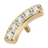 Titanium Top Curved Zirconia Arc Internally Threaded
