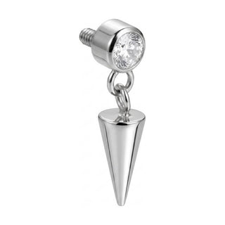 Titanium Top Zirconia With Dangling Spike Internally Threaded