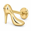 Titanium Labret Stiletto High Heel Internally Threaded