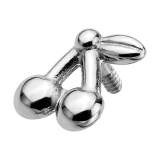 Titanium Top Double Cherry And Leaf Internally Threaded