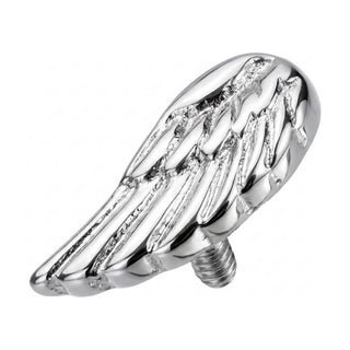 Titanium Top Feathered Angel Wing Internally Threaded