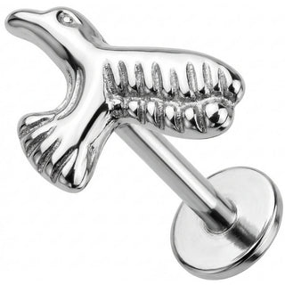 Titanio Labret Colibrì in Volo Filettatura Interna