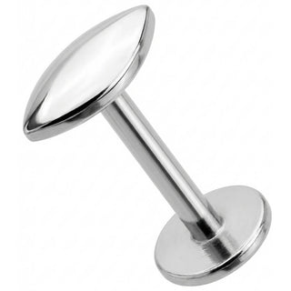 Titanio Labret Forma Marquise Piena Filettatura Interna