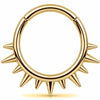 Titanium Ring Cone Spikes Crown Clicker
