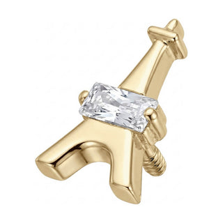Titanium Top Eiffel Tower With Zirconia Internally Threaded