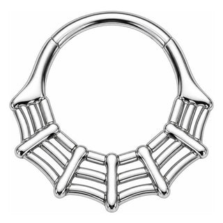 Titanium Ring Spider Web Clicker