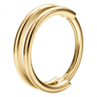 Titanium Ring Double Line Clicker