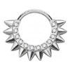 Titanium Ring Spikes Zirconia Clicker