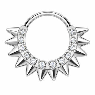 Titanium Ring Spikes Zirconia Clicker