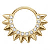 Titanium Ring Spikes Zirconia Clicker