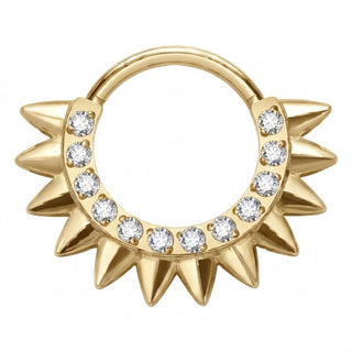 Titanium Ring Spikes Zirconia Clicker