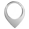 Titanium Ring Teardrop Clicker