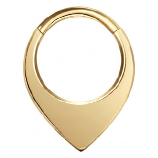 Titanium Ring Teardrop Clicker
