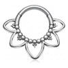 Titanium Ring Lotus Flower Clicker