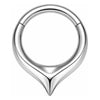 Titanium Ring Teardrop Clicker