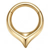 Titanium Ring Teardrop Clicker