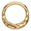 Titanium Ring Hammered Clicker