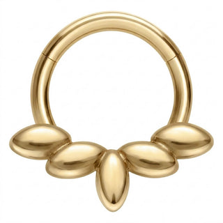 Titanium Ring 5 Marquise Fan Clicker