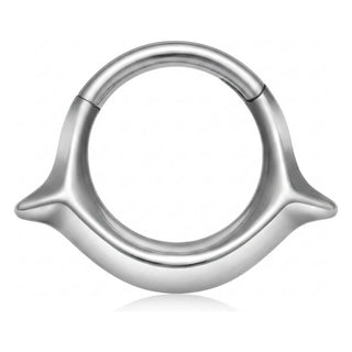 Titanium Ring Tribal Clicker