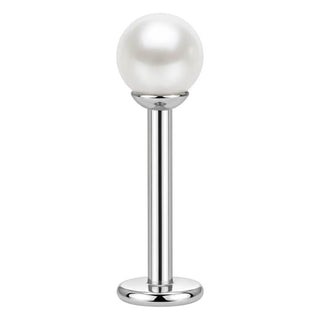 Titanium Labret Pearl Internally Threaded
