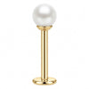 Titanium Labret Pearl Internally Threaded