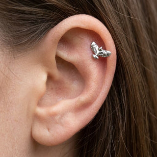 Titanium Labret Eagle Internally Threaded