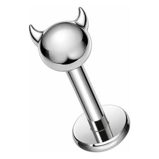 Titanium Labret Devil Internally Threaded