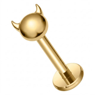 Titanium Labret Devil Internally Threaded